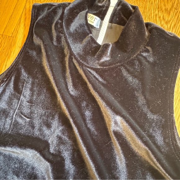 COVER Black Velvet Sleeveless One-Piece Swimsuit SPF 50 Sz Women’s Small NWOT - Picture 4 of 9